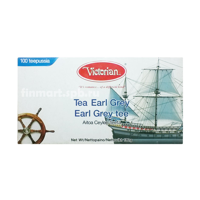 Чёрный чай Victorian Earl Grey - 100 пак.