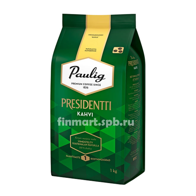 Кофе в зёрнах Paulig presidentti Kahvi - 1 кг.