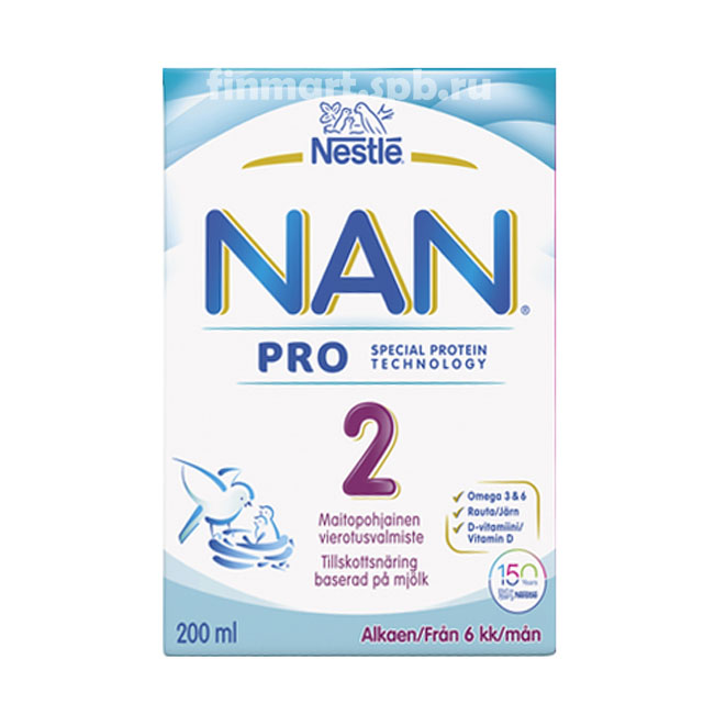 Nestle NAN 2 (НАН 2 готовая смесь) - 500 мл.