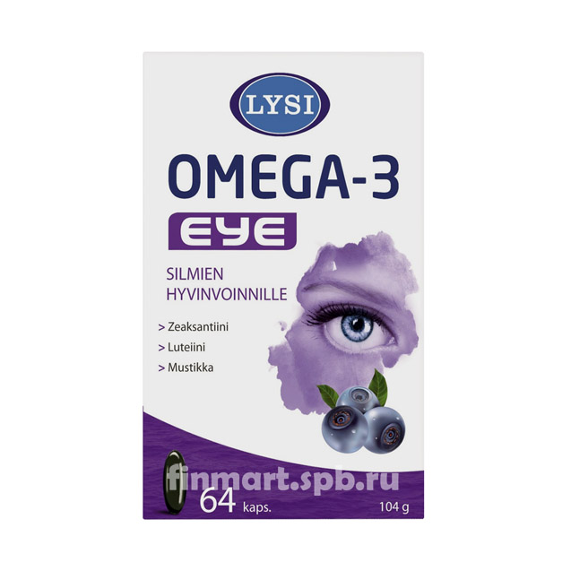 Витамины для глаз Lysi Omega-3 Eye - 64 шт.