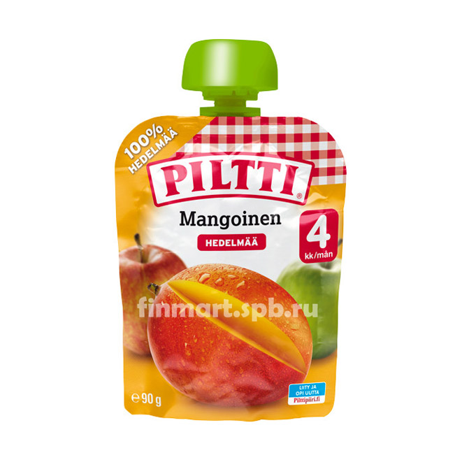 Фруктовое пюре Piltti Mangoinen hedelmasose (Манго) - 90 гр.