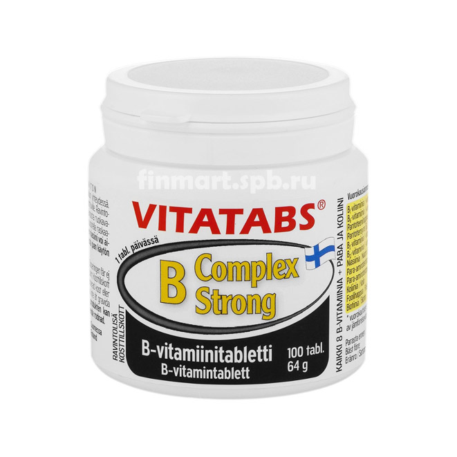 Витамины Vitatabs B Complex Strong - 100 таб.