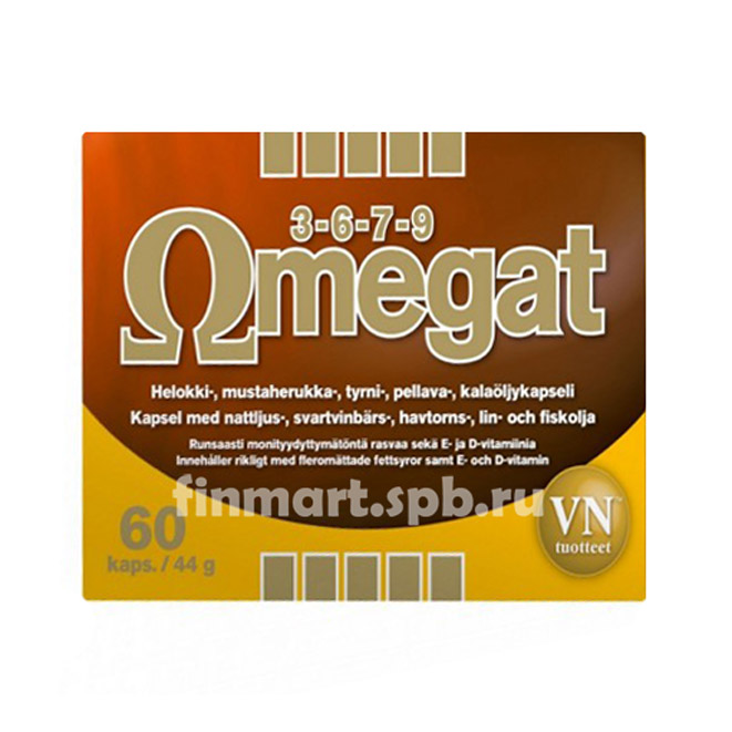 Omegat 3-6-7-9 - 60 капсул.
