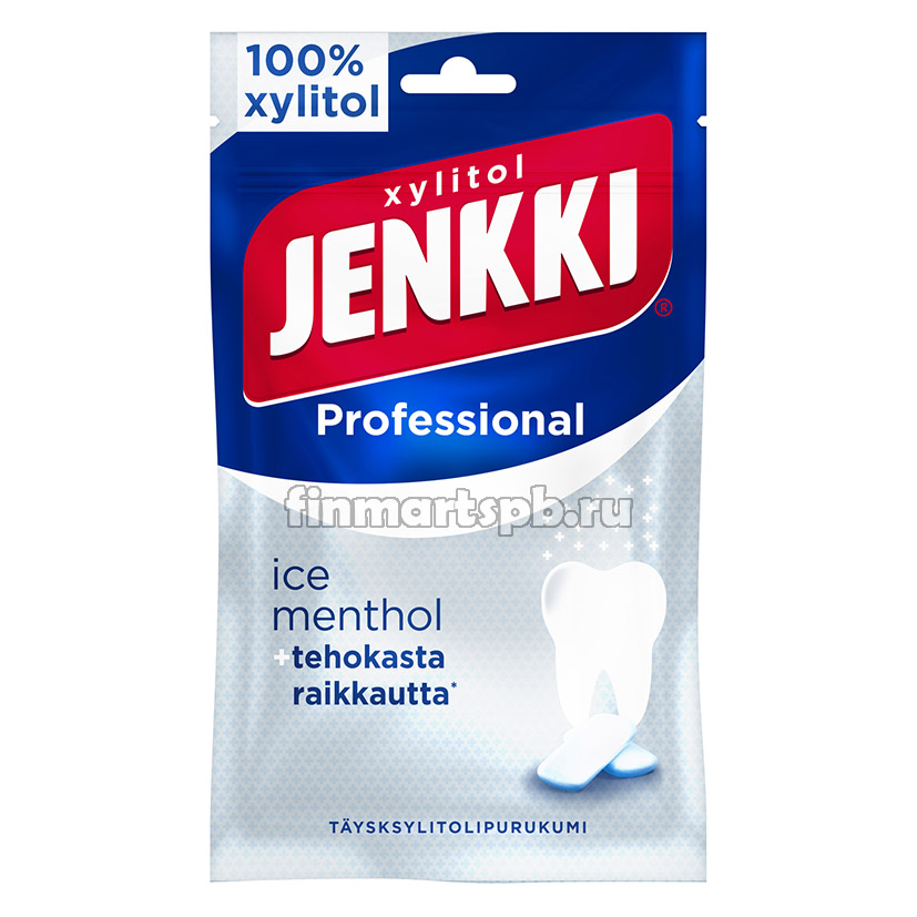 Жевательная резинка Jenkki Professional Ice Menthol.
