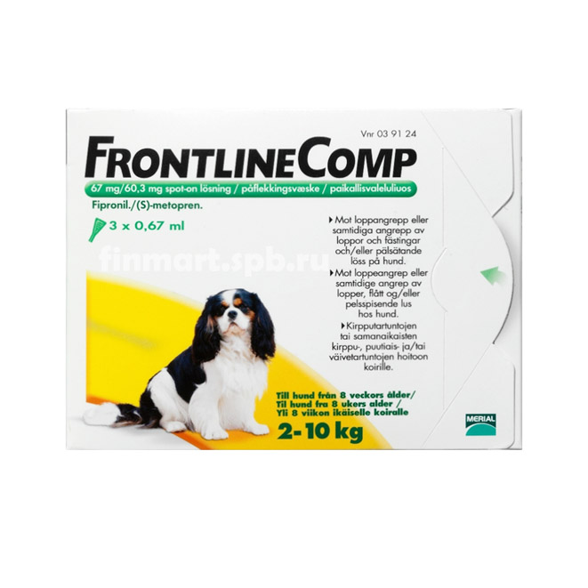 Средство против клещей FrontlineComp (для собак от 2-10 кг)