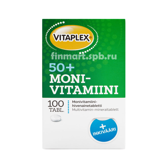 Поливитамины Vitaplex MoniVitamiini 50+ - 100 шт.