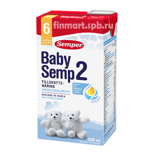 Детское питание Semper BabySemp 2  (готовая смесь) - 500 мл.