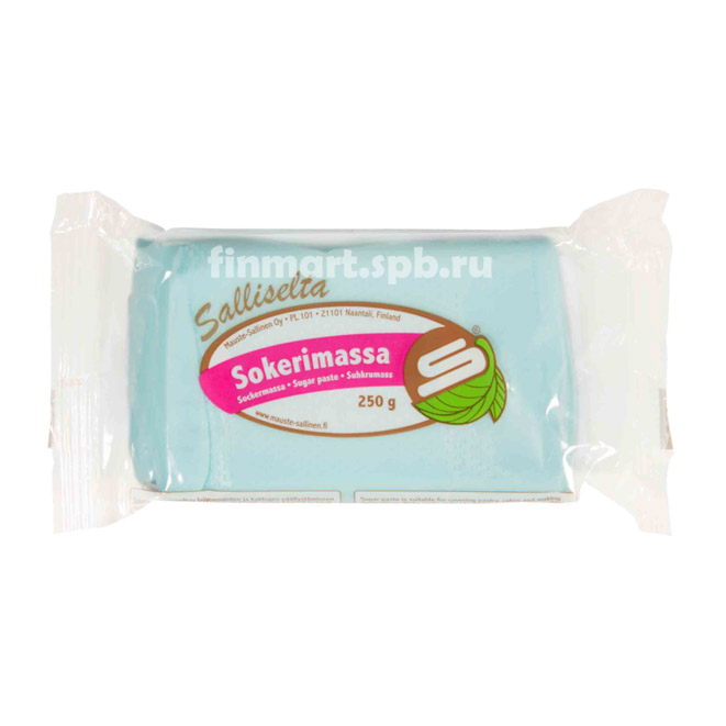 Сахарная мастика Salliselta sokerimassa (голубая) - 250 гр.