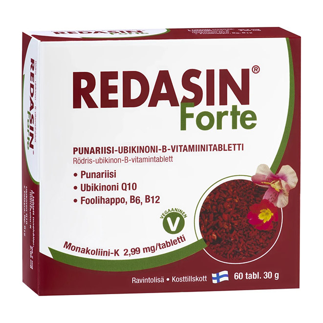 Витамины Redasin Forte (Красный рис B12, B6, Q10) 