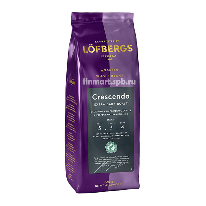 Кофе в зёрнах Lofbergs Crescendo (Лофбергс Крещендо) - 400 гр.