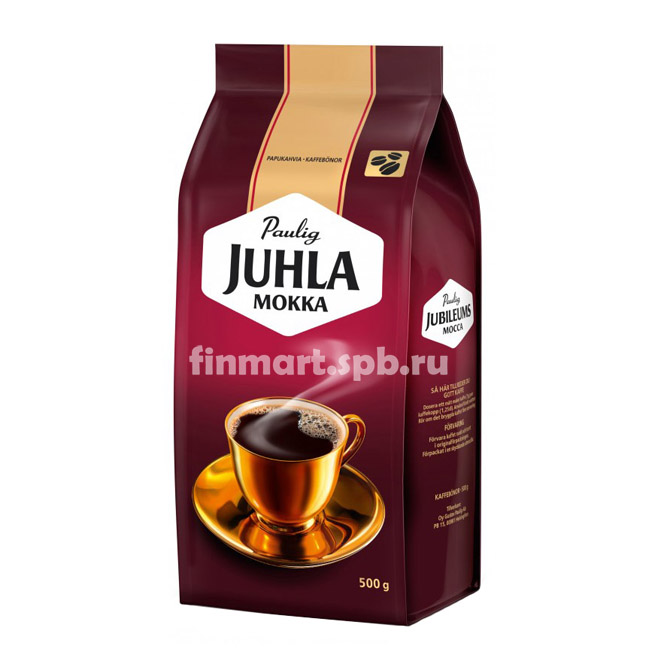 Кофе в зернах Paulig Juhla Mokka - 500 гр.