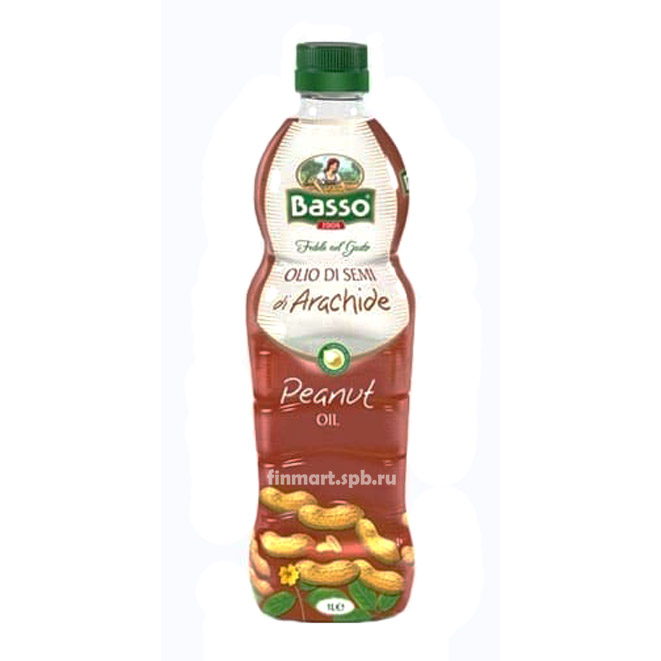 Масло арахисовое Basso peanut oil - 1 л.