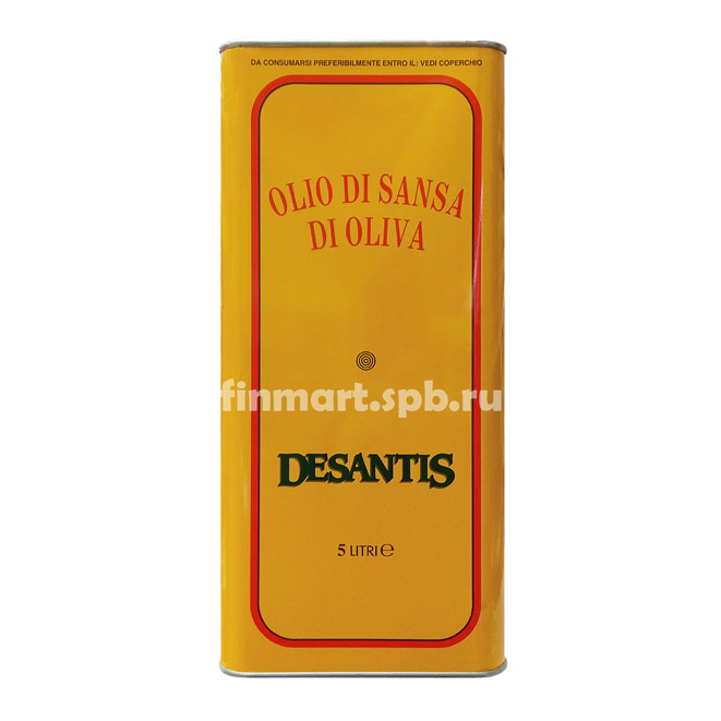 Оливковое масло Desantis - Olio di Sansa di Oliva - 5 л.