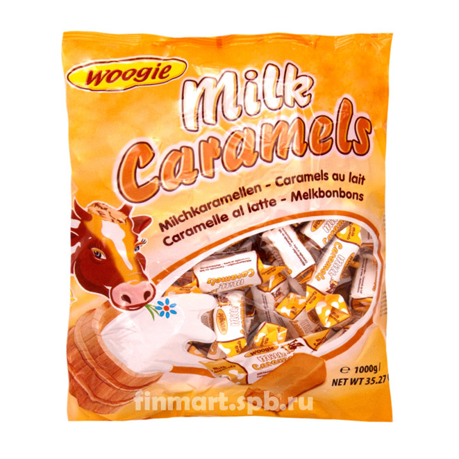 Конфеты карамельная коровка Woogie  Milk Caramels  - 1 кг.