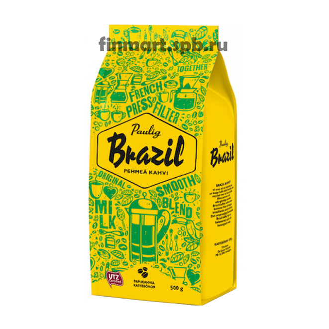 Кофе в зёрнах Paulig Brazil - 500 гр.