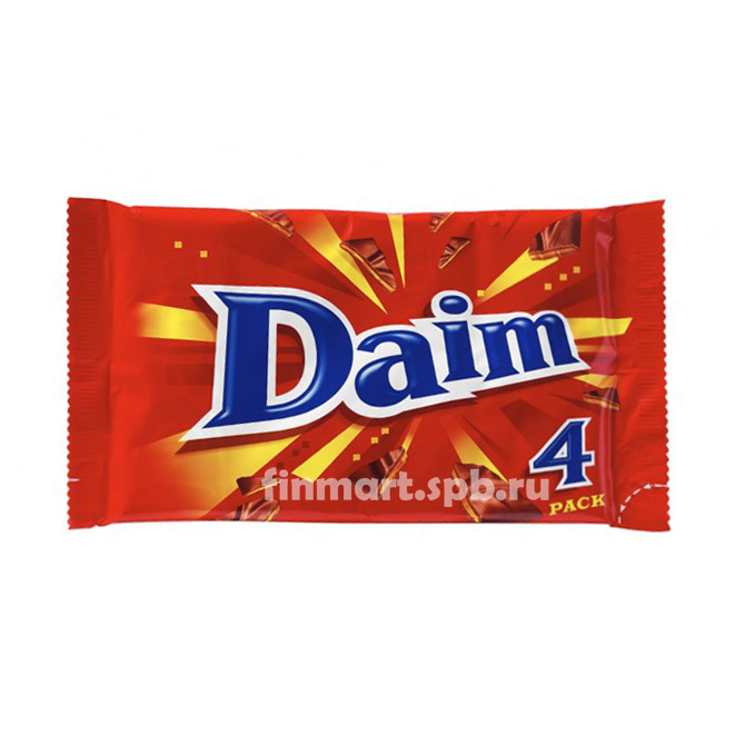 Шоколадный батончик с карамелью Daim - 4 шт.