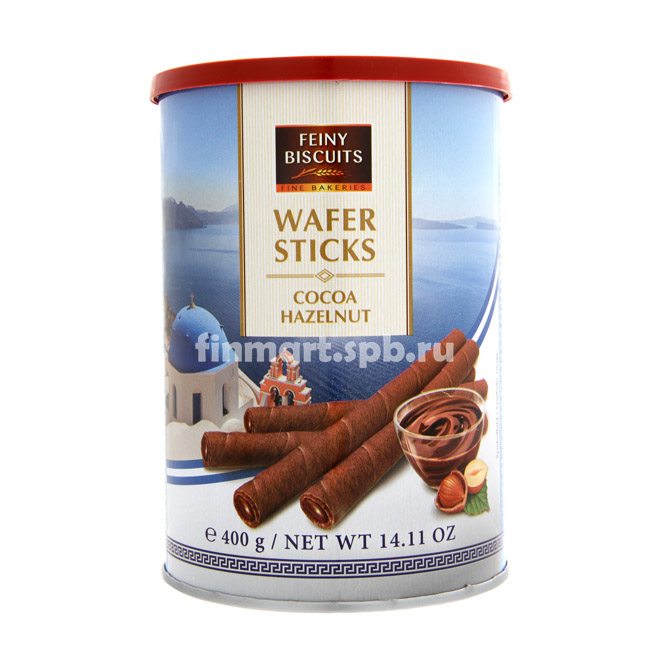 Вафельные палочки Feiny Biscuits Wafer Sticks hazelnut (орех) - 400 гр.