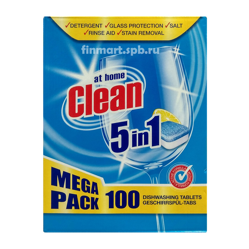Таблетки для ПММ at home Clean 5in1 - 100 шт.