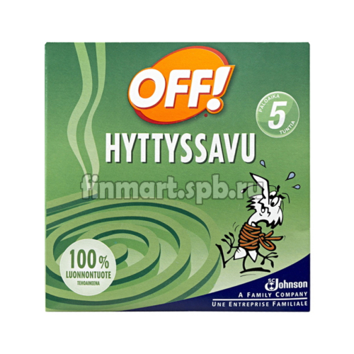 Спирали против комаров OFF Hyttyssavu - 5 шт.