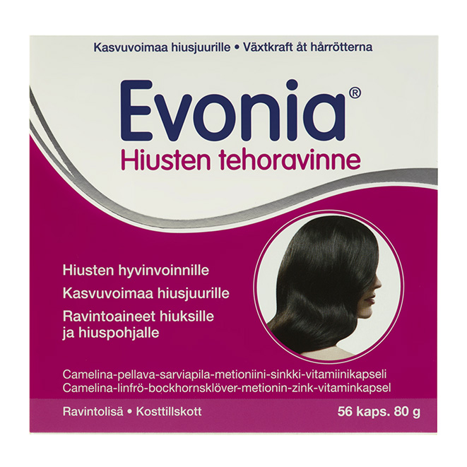 Витамины для волос Evonia Hiusten Tehoravinne (Эвония) , 56 шт.