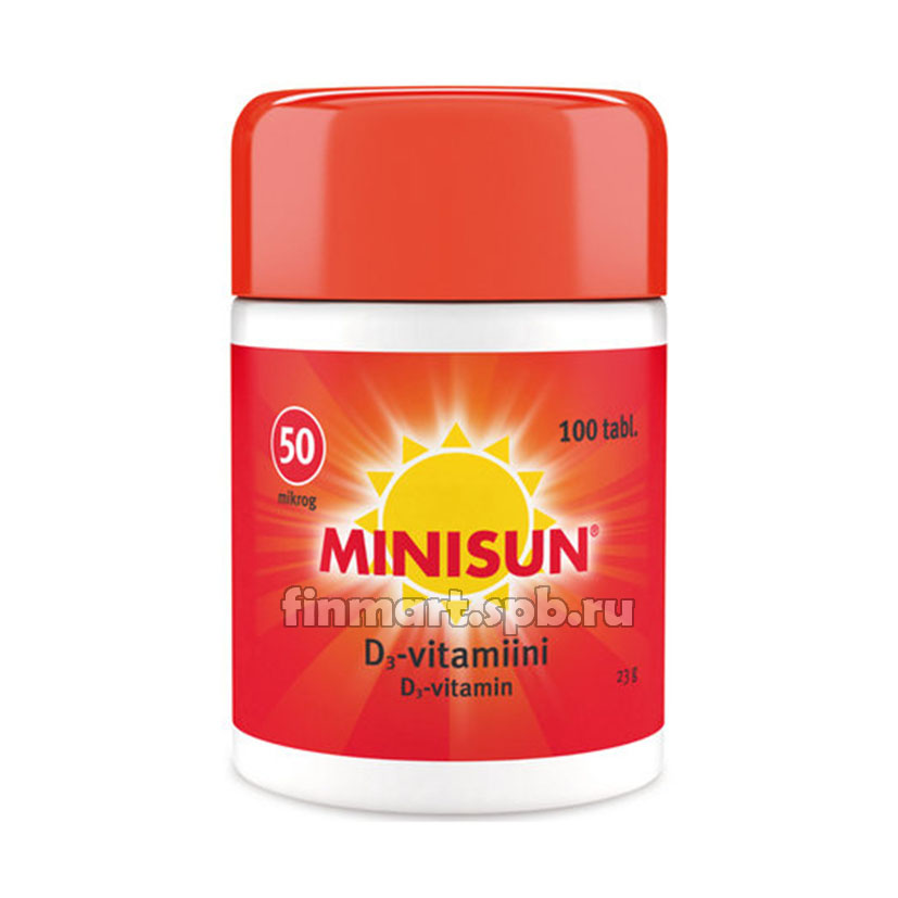 Витамин Д Minisun D3 50 mkg - 100 шт.