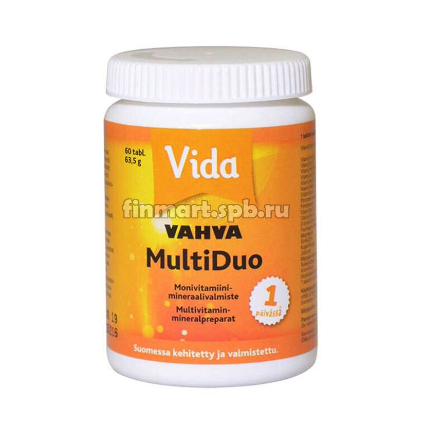 Мультивитаминный комплекс Vida Vahva MultiDuo (Вида Мультидуо) - 60 шт.