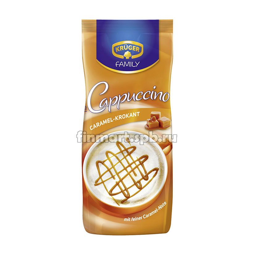 Кофейный напиток Kruger Cappuchino caramel-krokant (карамель) - 500 гр.
