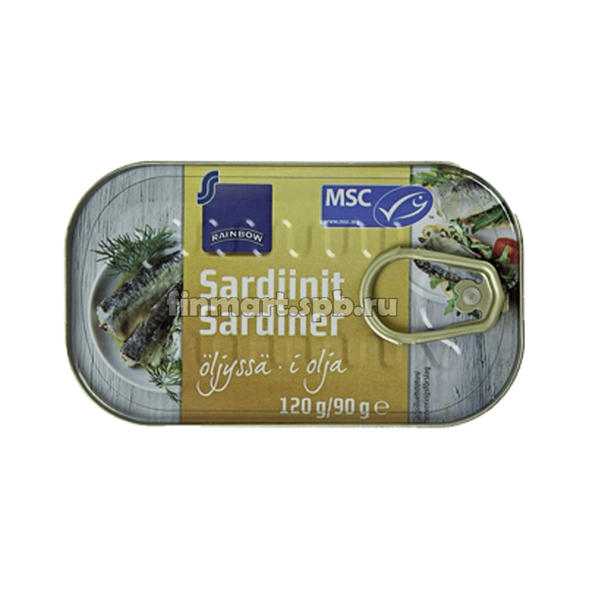 Филе сардины в масле Rainbow Sardines in Oil - 120 гр.