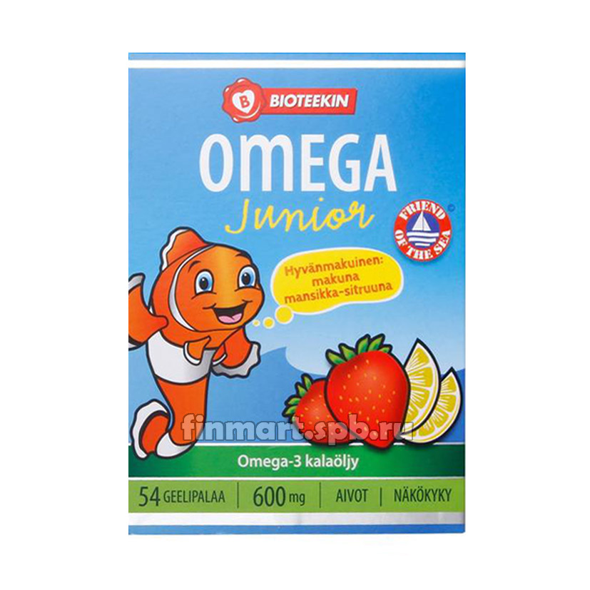 Витамины омега для детей Bioteekin Omega Junior - 54 шт.