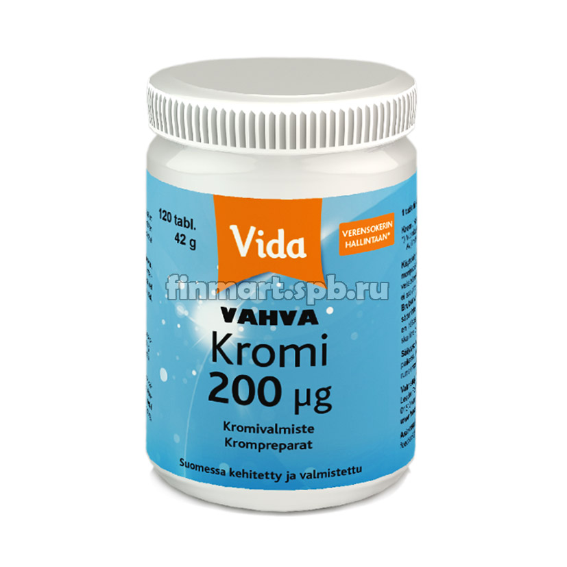 Витамины Vida Vahva Kromi (для нормализации сахара) - 120 таб.