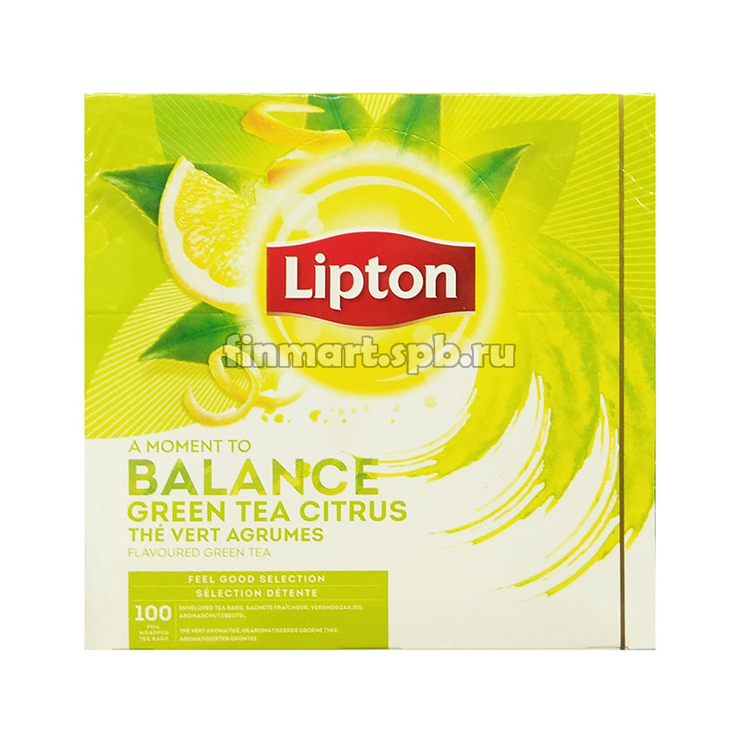 Зелёный чай Lipton Green Tea Citrus (апельсин,лимон грейпфрут) - 150 гр.