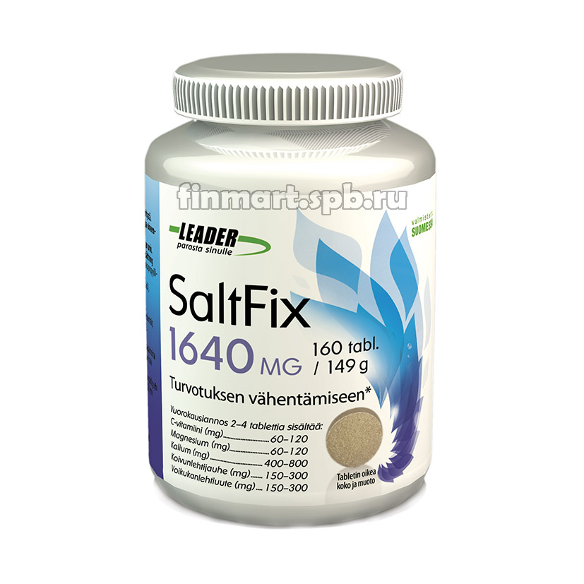 Витамины Leader Salt Fix 1640mg (калий, магний) - 160 таб.
