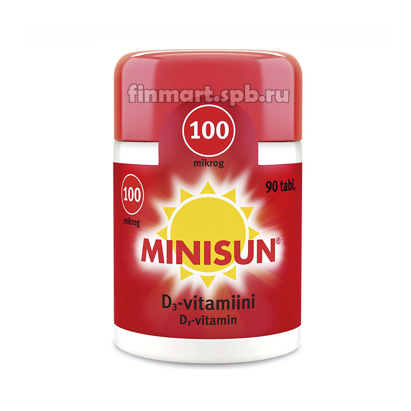 Витамин Д Minisun D3 (Минисан)100 mkg - 90 шт.