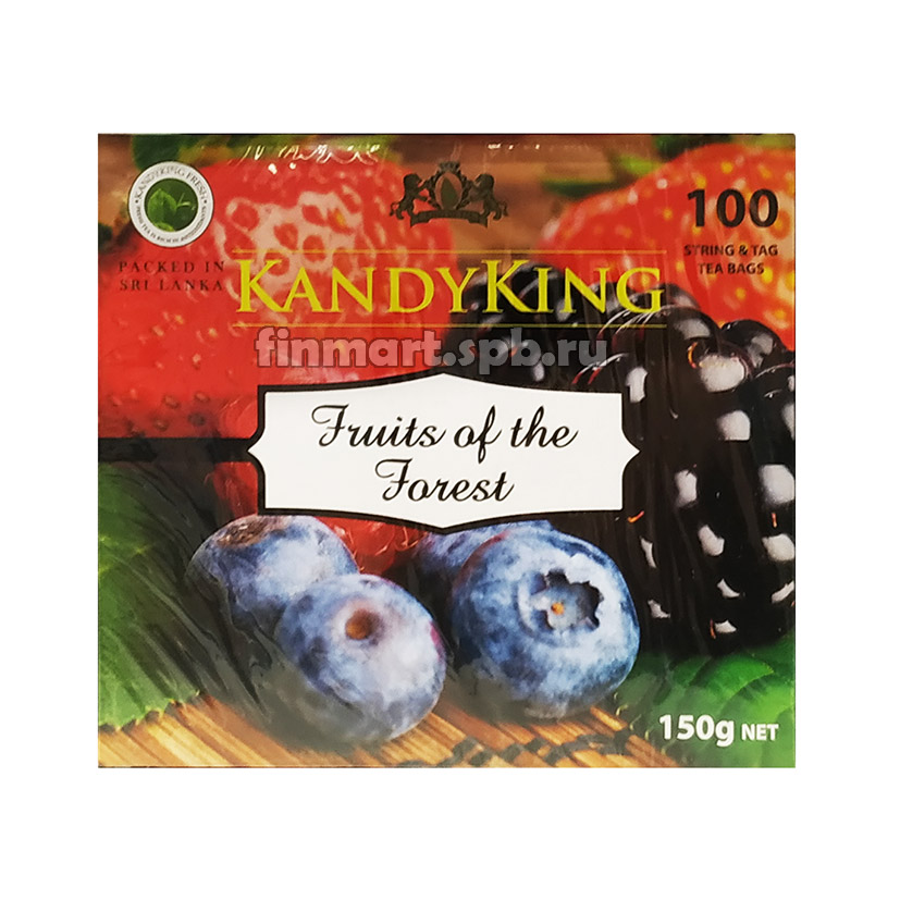 Чай Kandyking Fruits of the forest (лесные ягоды) - 100 пак.