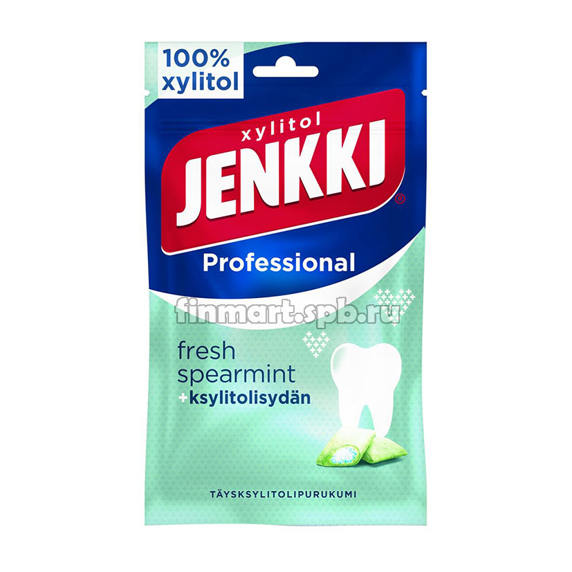 Жевательная резинка Jenkki Professional fresh spearmint - 70 гр.