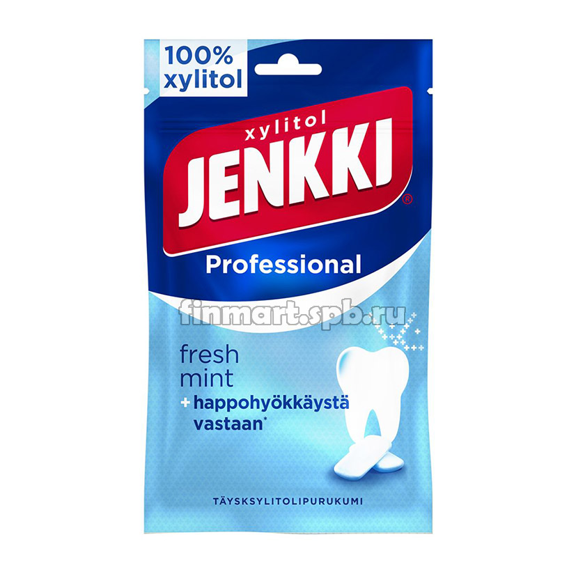 Жевательная резинка Jenkki Professional fresh mint - 100 гр.
