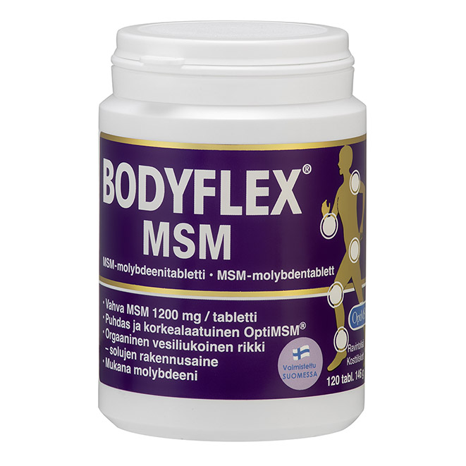 Витамины Bodyflex MSM (метилсульфонилметан) , 120 шт.
