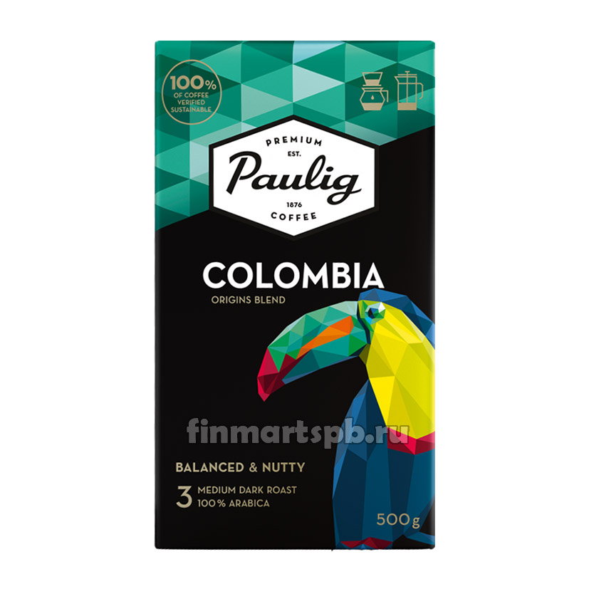 Кофе молотый Paulig Colombia - 500 гр.