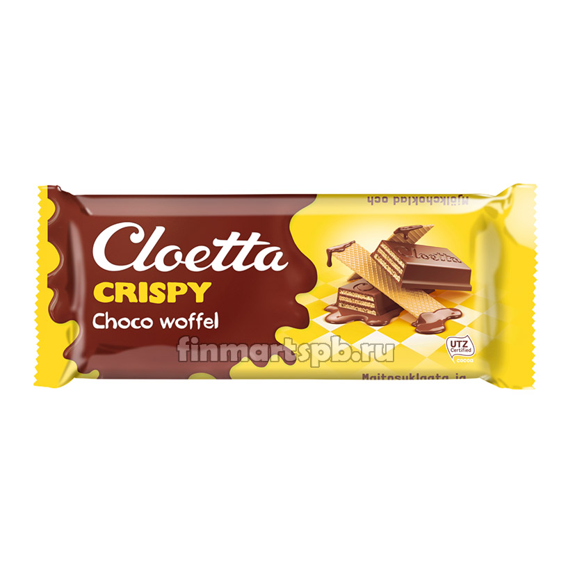Вафли в шоколаде Cloetta Crispy choco woffel  - 80 гр.