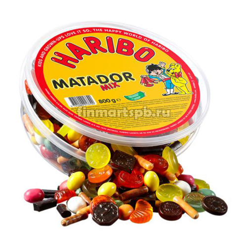 Жевательные конфеты Haribo matador Mix - 800 гр.