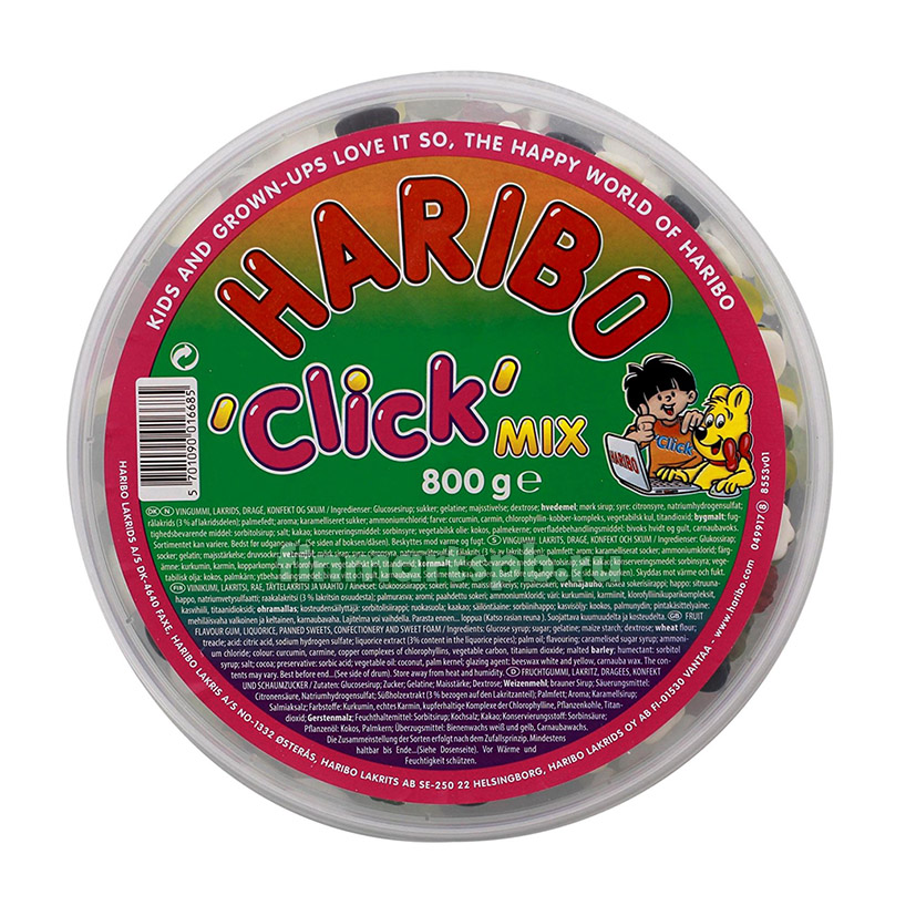 Жевательные конфеты Haribo Click Mix - 800 гр.