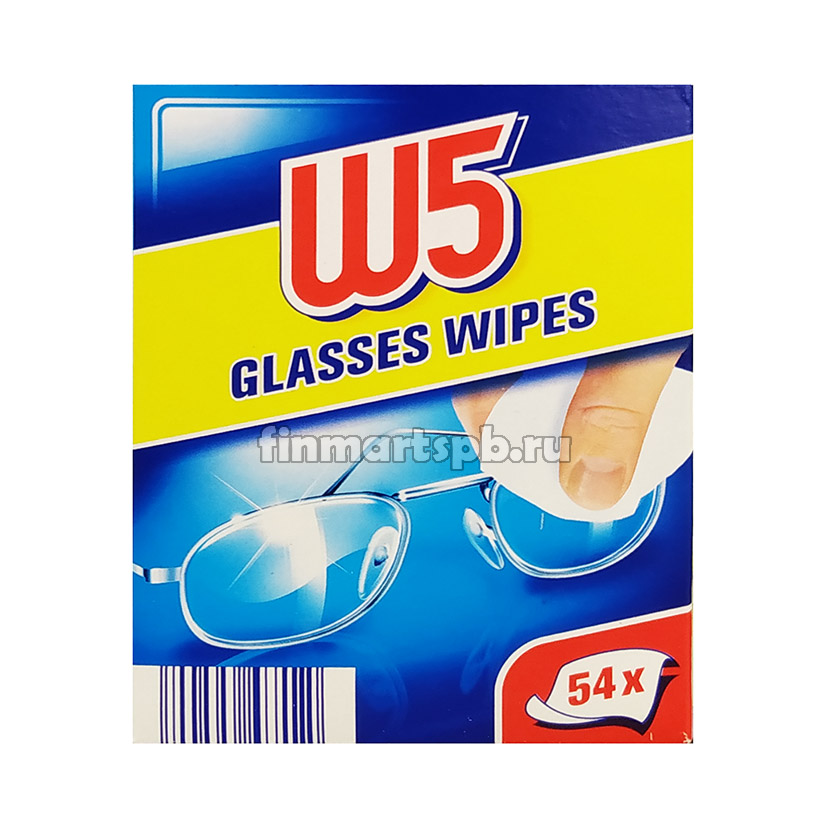 Чистящие салфетки для очков W5 classes wipes - 54 шт.