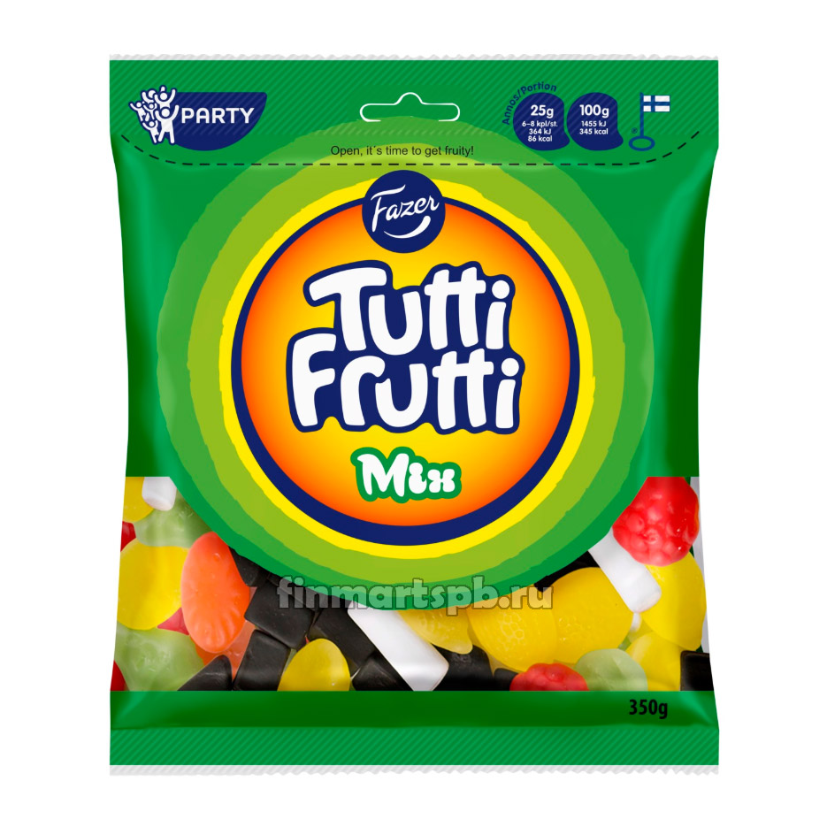 Жевательные конфеты Fazer Tutti Frutti mix - 350 гр.