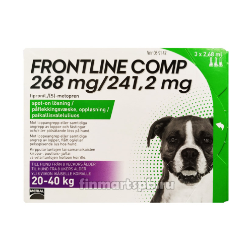 Средство против клещей Frontline Comp (для собак от 20-40 кг) 3*2,68 мл