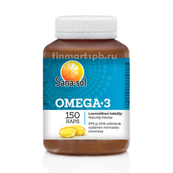 Рыбий жир Sana sol Omega 3 (Сана сол Омега 3) - 150 капсул._1