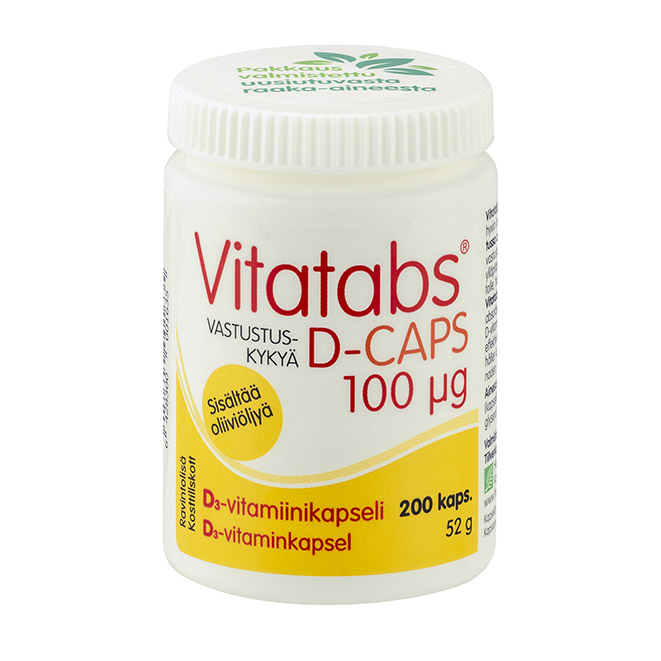 Витамин Д в капсулах Vitatabs D-caps 100 мкг