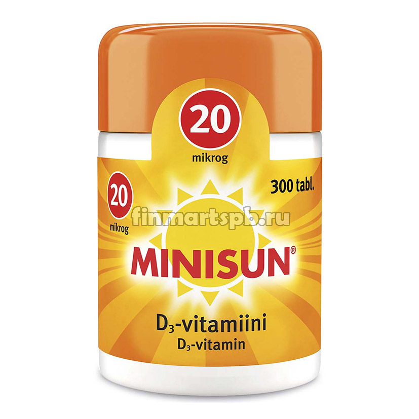 Витамин Д Minisun D3 20 mkg