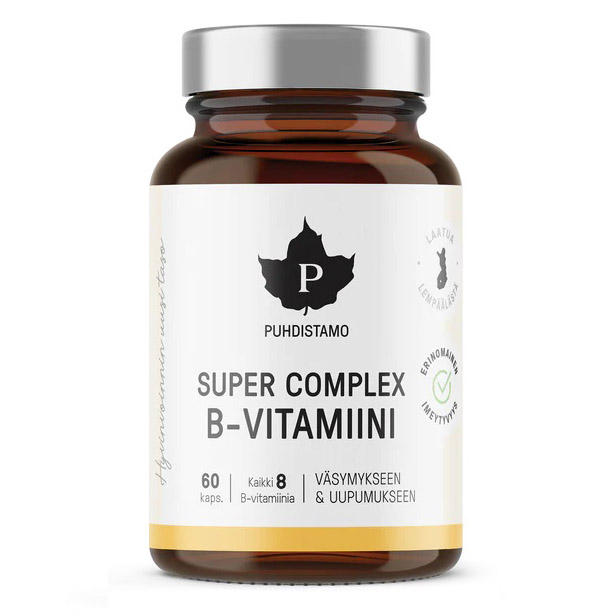 Puhdistamo Super Complex Vitamin B (Витамин B) , 60 капсул