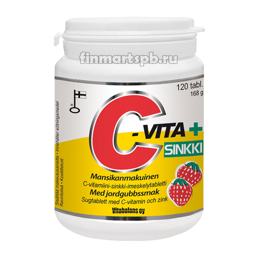 Витамины Vitabalans C-vita + sinkki , 120 шт.