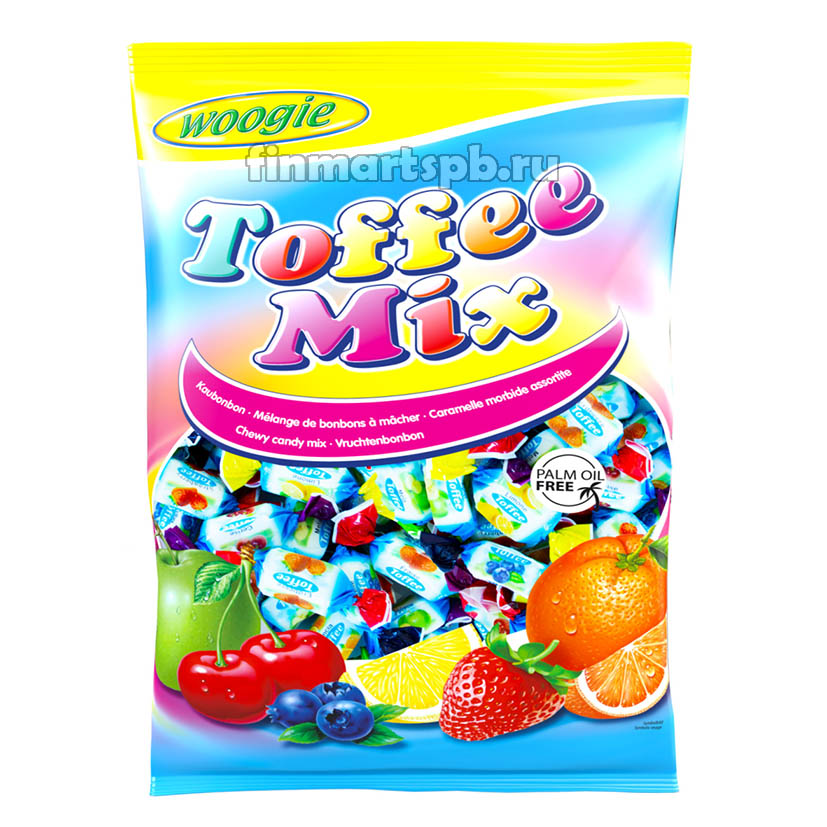 Жевательные конфеты с соком Woogie Toffee Mix